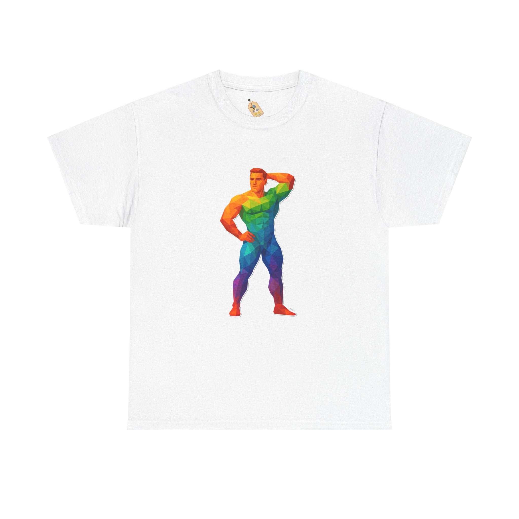 Geometric Pride Hunk - Unisex Heavy Cotton Shirt