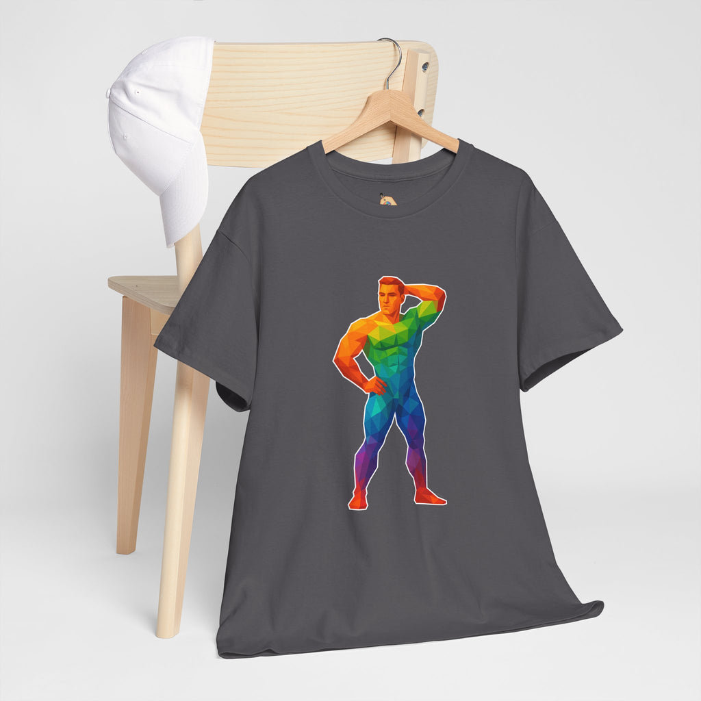Geometric Pride Hunk - Unisex Heavy Cotton Shirt