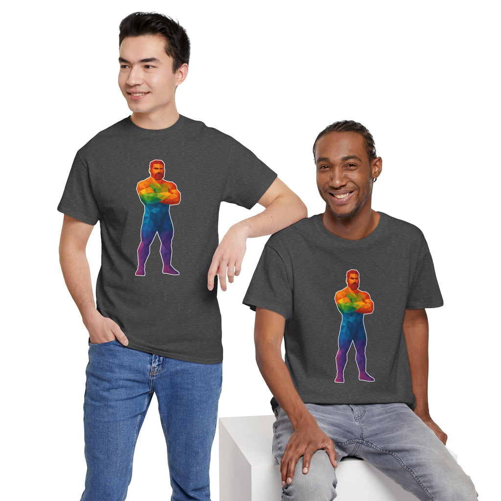 Geometric Pride Daddy - Unisex Heavy Cotton Shirt
