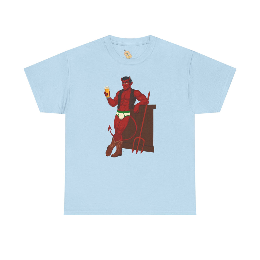 Saddle Up, Devil- Unisex Heavy Cotton Shirt