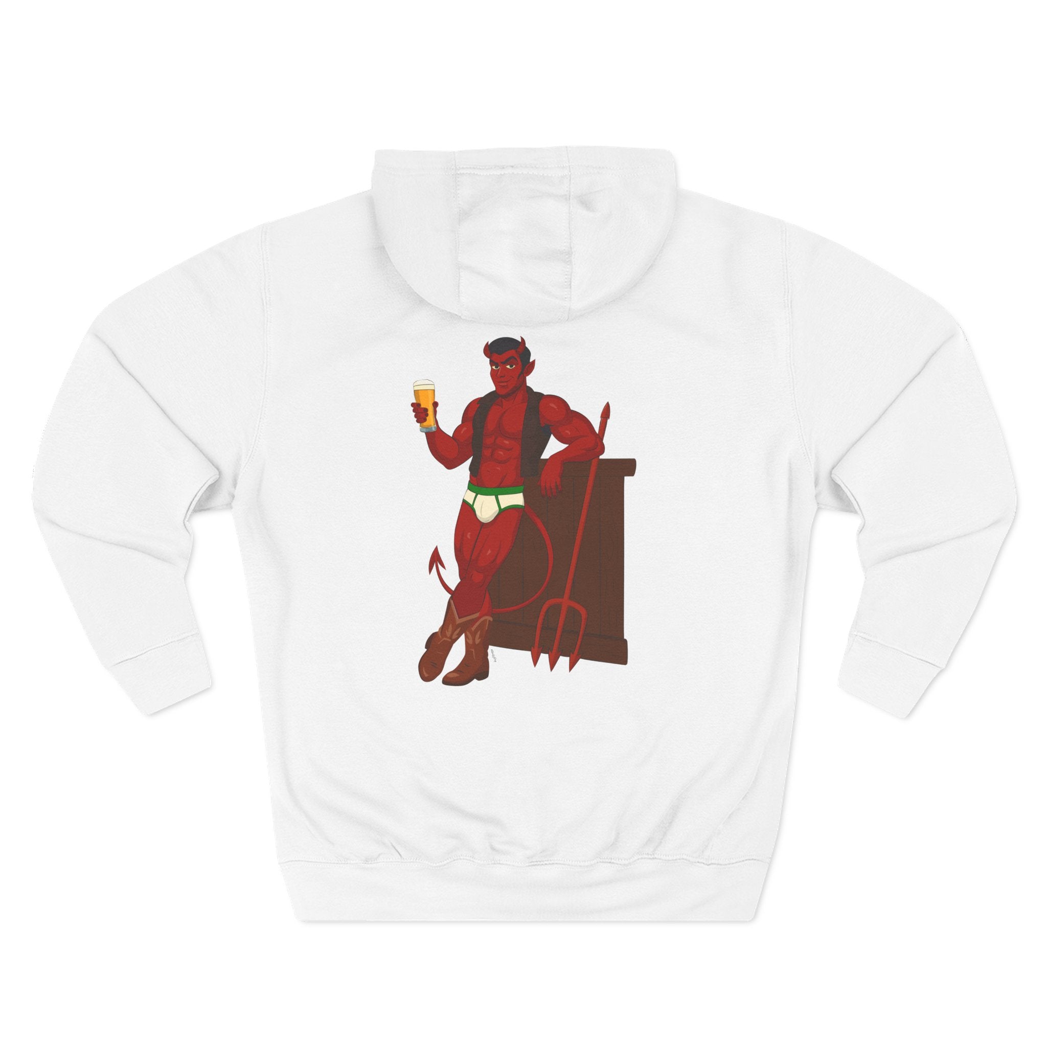 Saddle Up, Devil - Three-Panel Fleece Hoodie