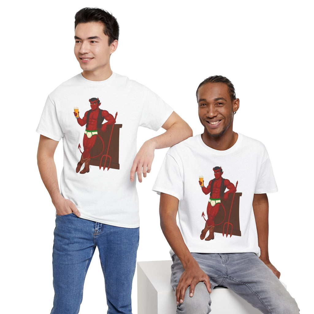 Saddle Up, Devil- Unisex Heavy Cotton Shirt