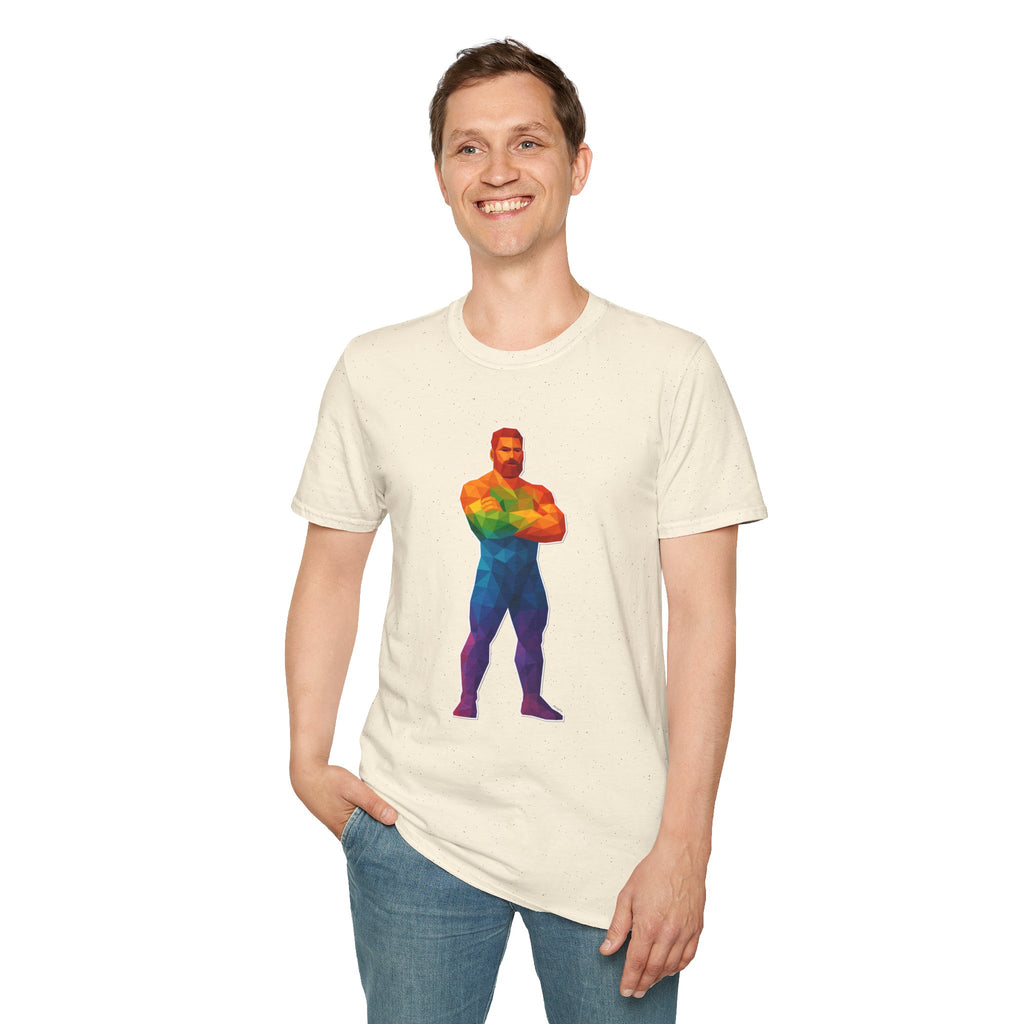 Geometric Pride Daddy - Unisex Softstyle T-Shirt