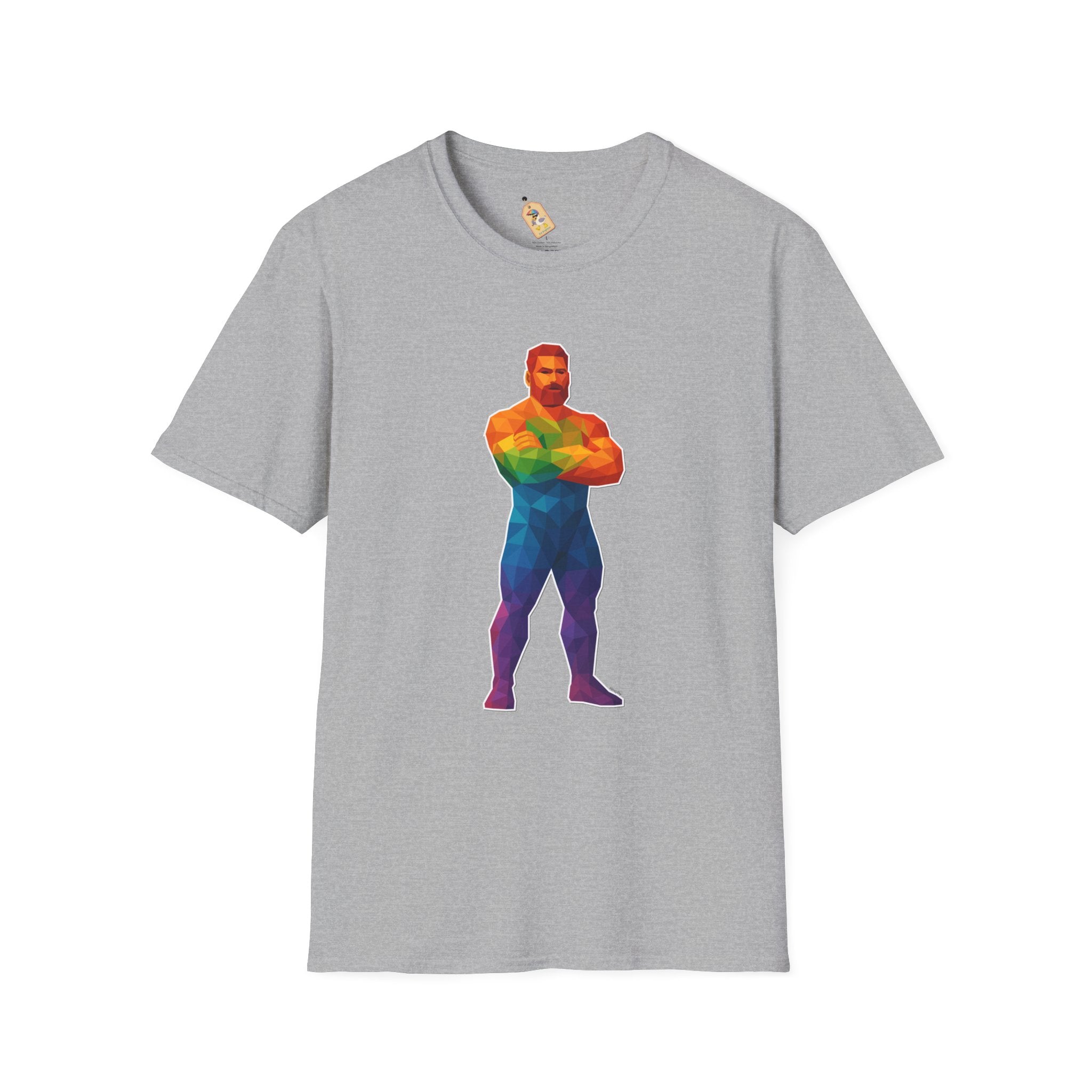 Geometric Pride Daddy - Unisex Softstyle T-Shirt