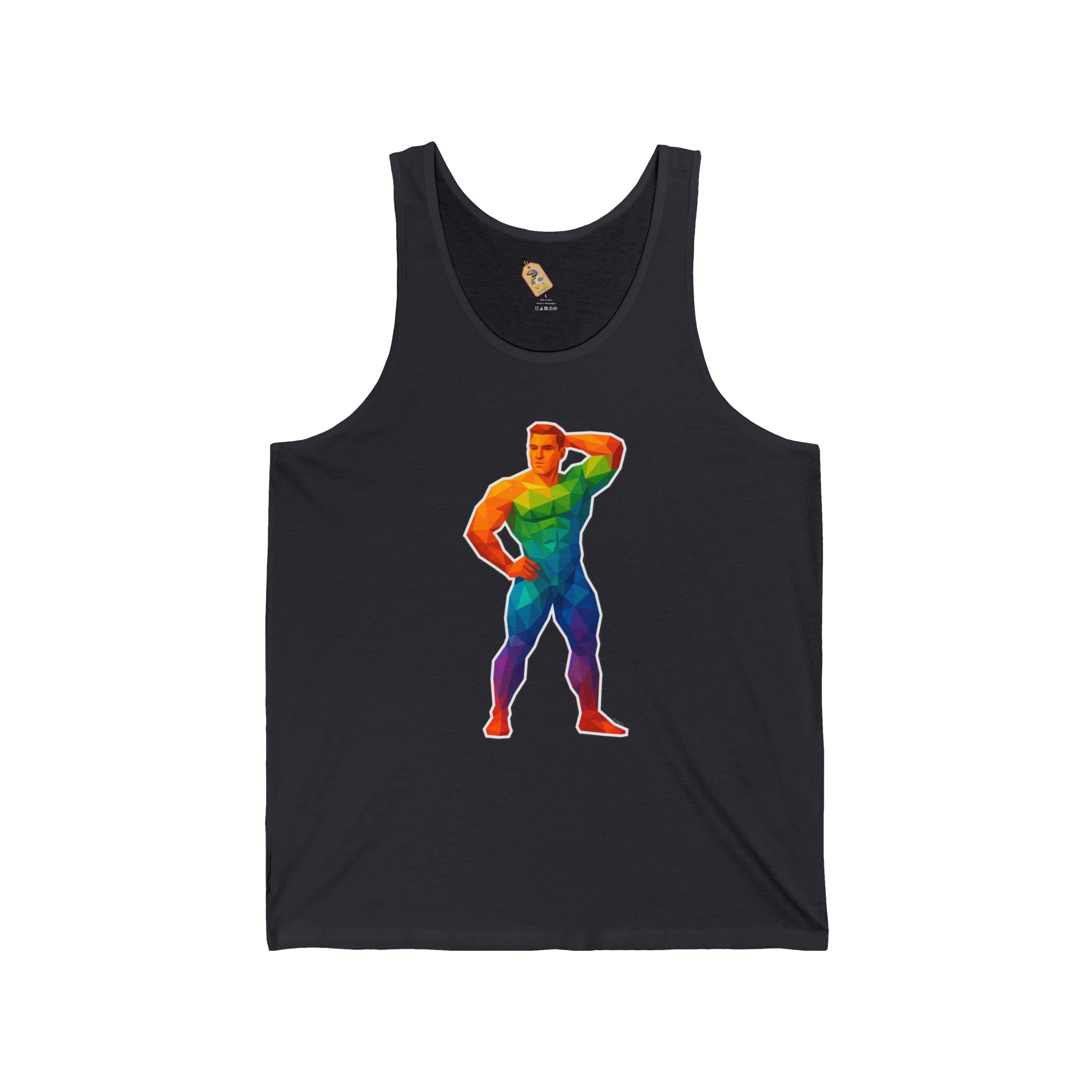 Geometric Pride Hunk - Unisex Jersey Tank