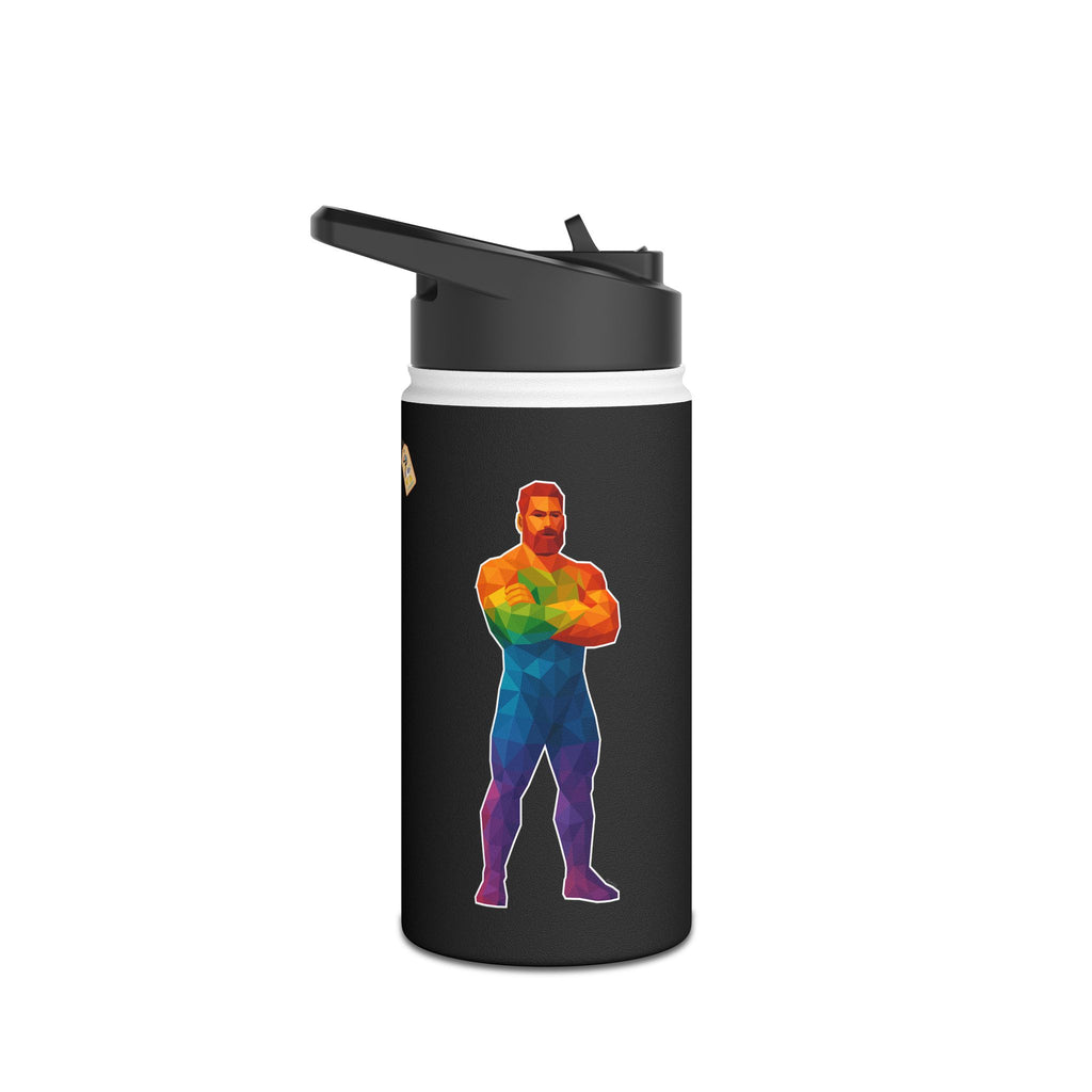 Geometric Pride Daddy Stainless Steel Water Bottle