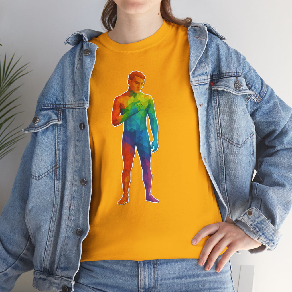 Geometric Pride Twink - Unisex Heavy Cotton Shirt