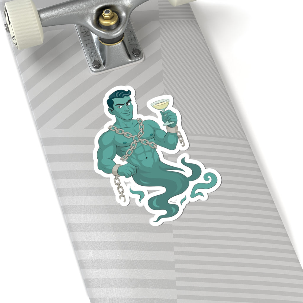 Hunk in chains - Cut Stickers