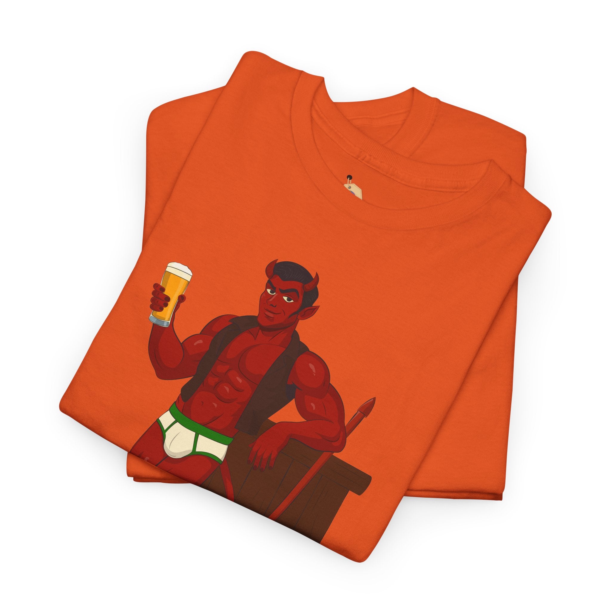 Saddle Up, Devil- Unisex Heavy Cotton Shirt