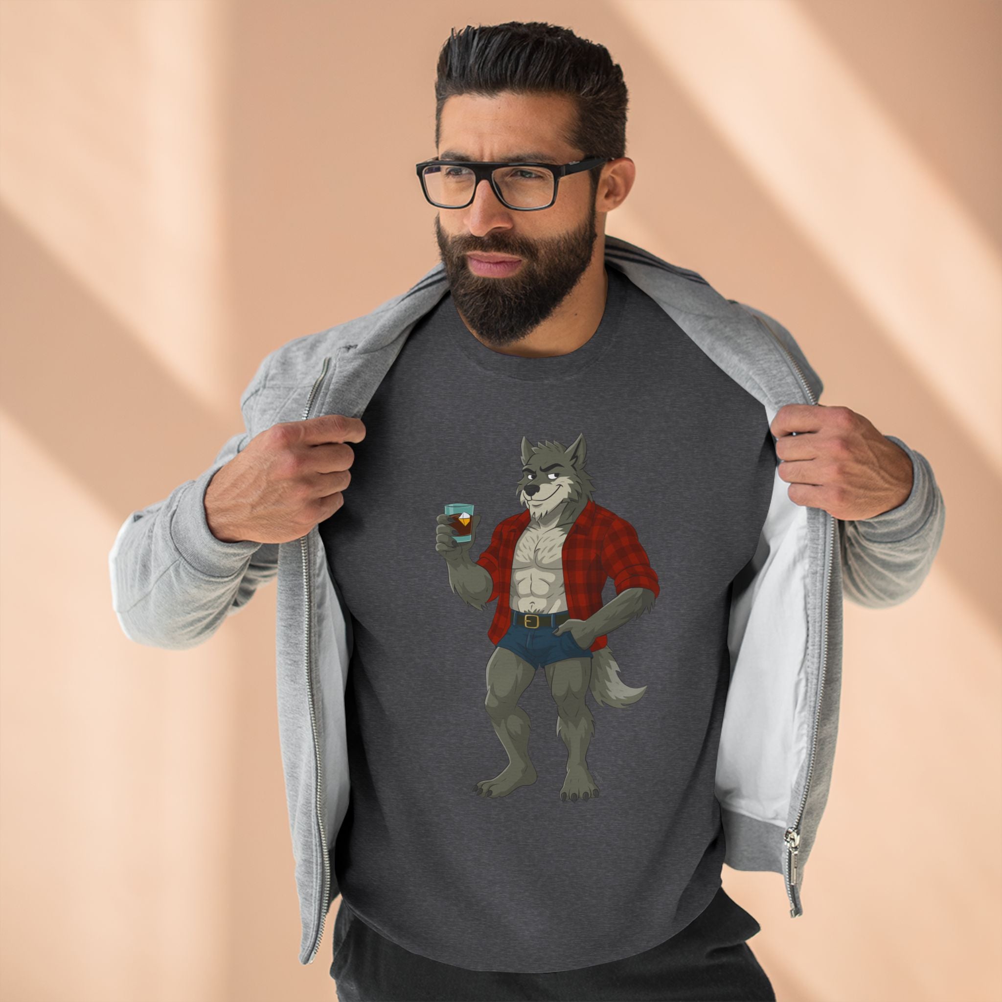 Lumberjack Werewolf - Unisex Crewneck Sweatshirt
