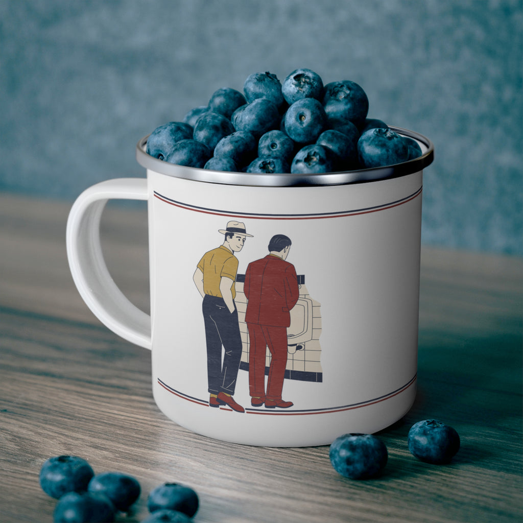 Polari: Cottaging -Enamel Camping Mug