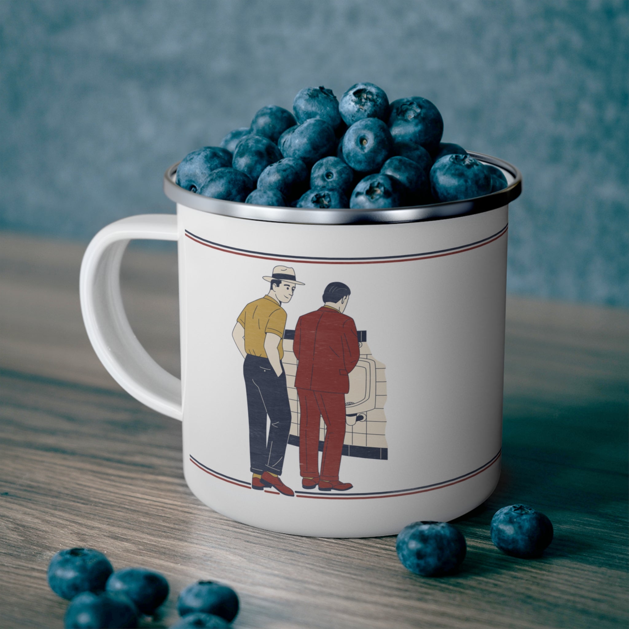 Polari: Cottaging -Enamel Camping Mug