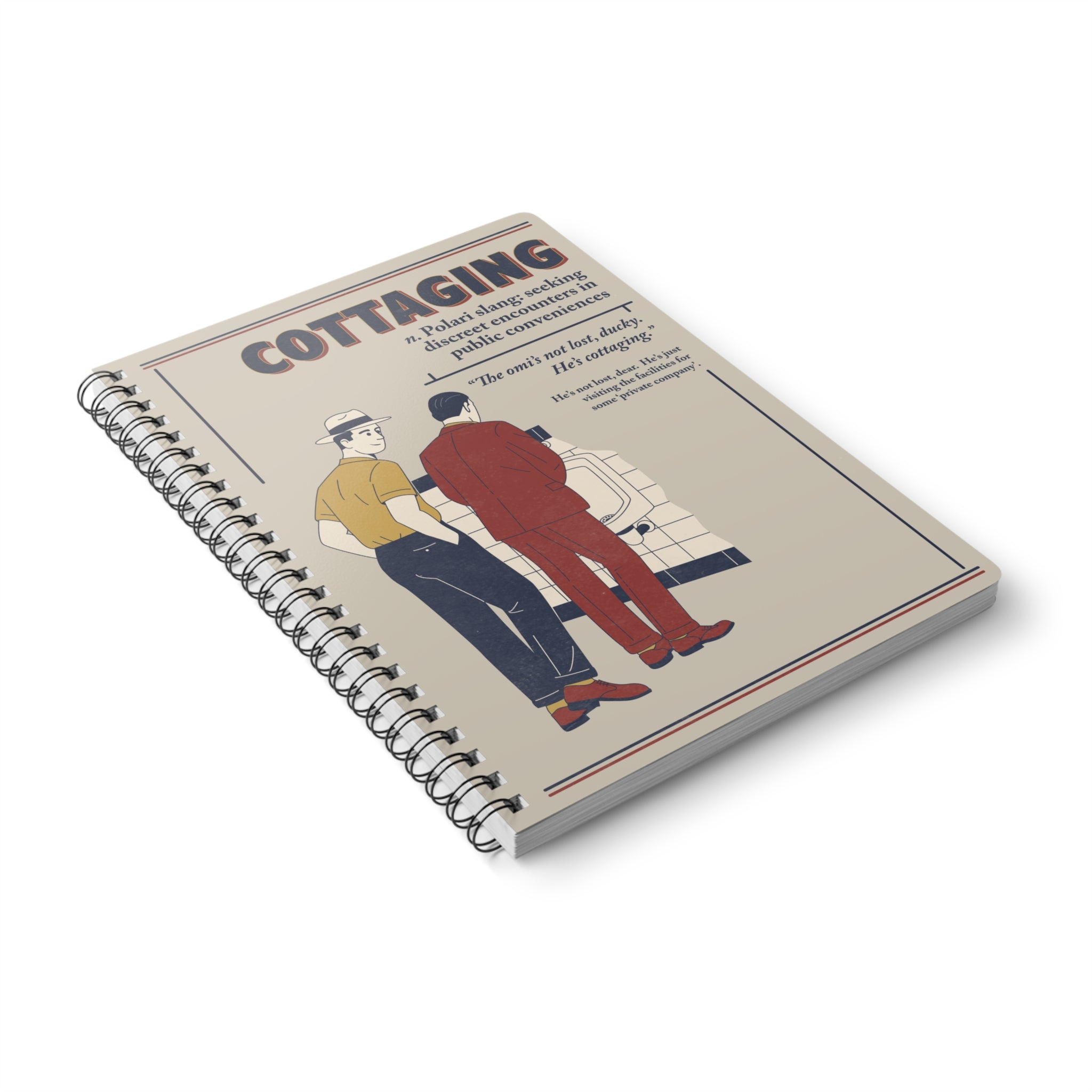 Polari: Cottaging - Wire-o-bound Notebook