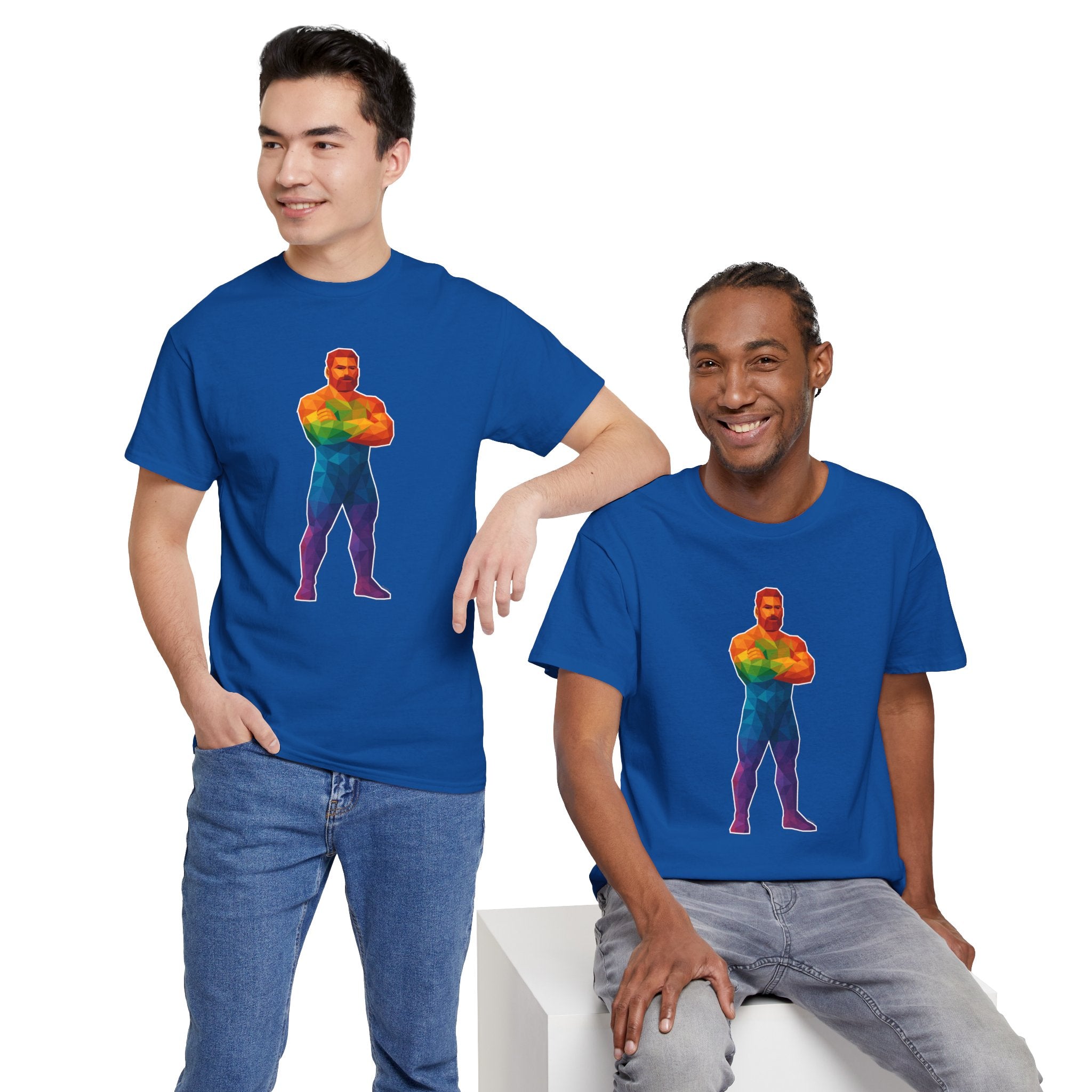 Geometric Pride Daddy - Unisex Heavy Cotton Shirt